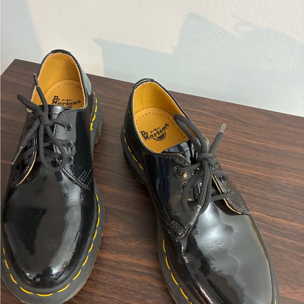 Dr. Martens Black Patent Leather Oxfords